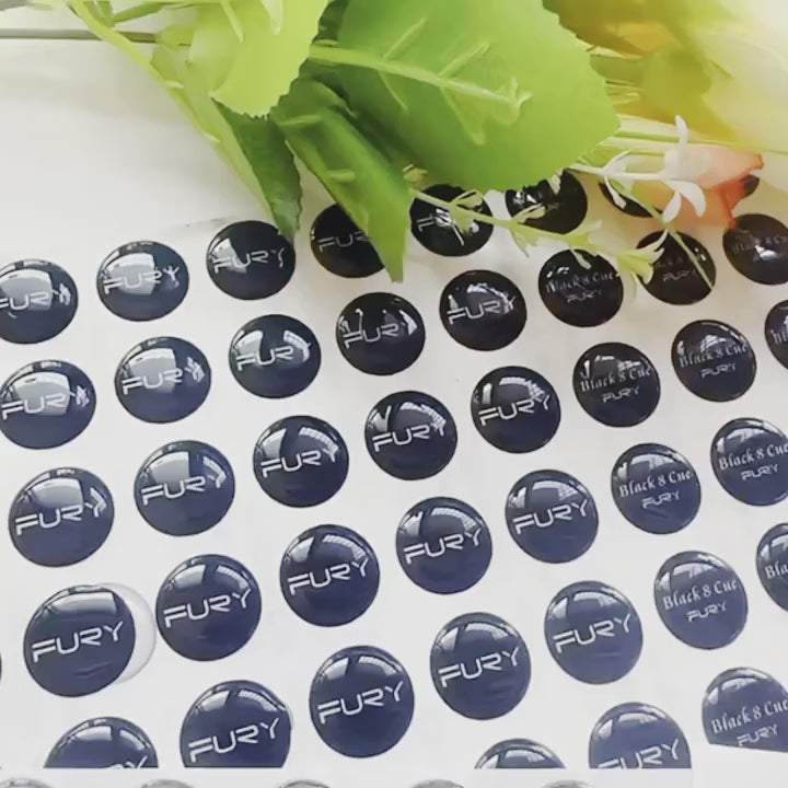 定制100张环氧树脂贴纸，3D个性化高品质耐磨标志贴画，可发送图片定制，手工礼物包装贴纸